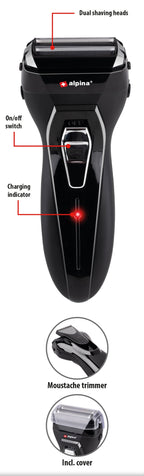 ALPINA SCHEERAPPARAAT DUAL HEAD 230V 600MAH - Tuincentrum Lopik
