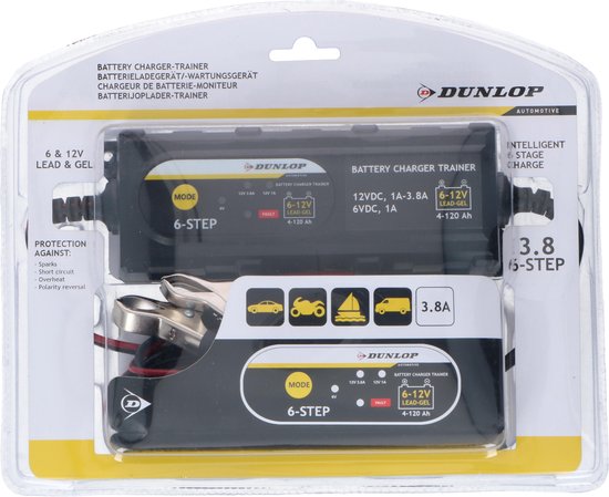DUNLOP SMART CHARGER ACCULADER 3.8A - Tuincentrum Lopik