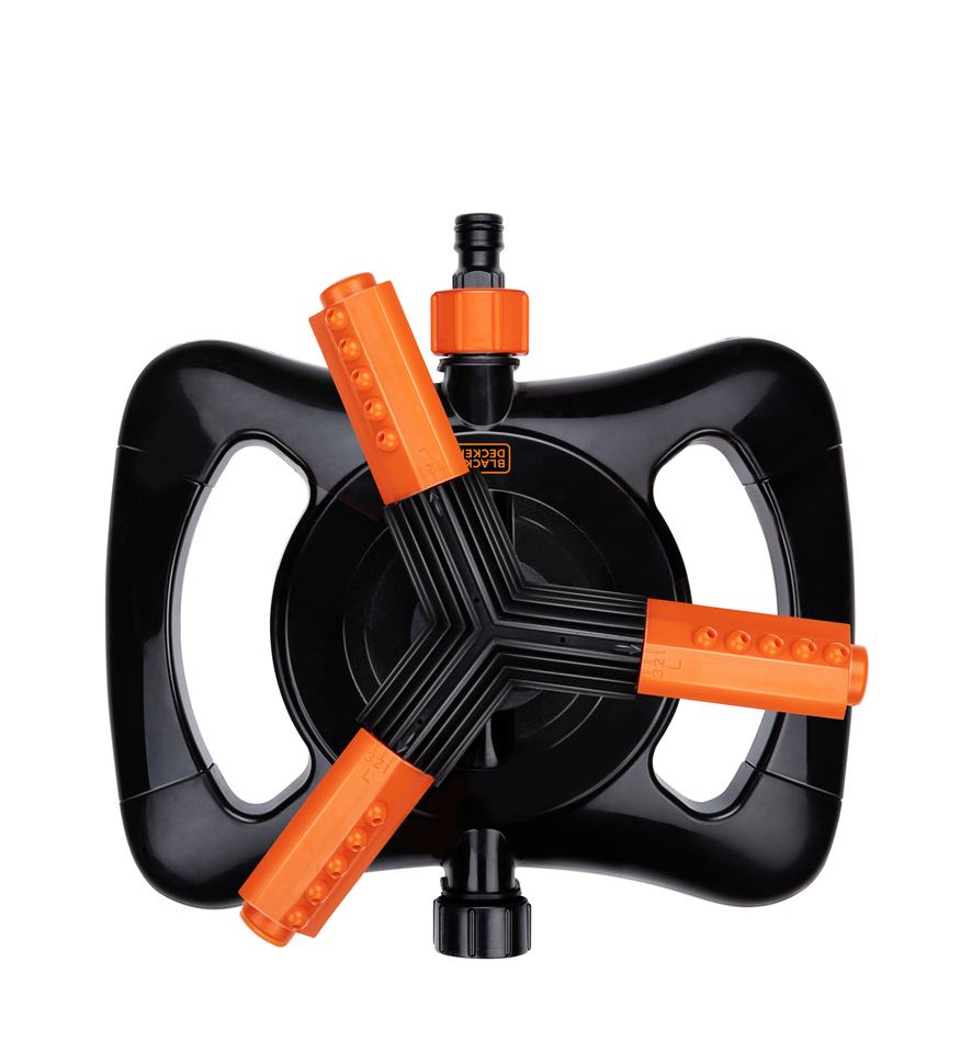 BLACK+DECKER TUINSPROEIER 3-ARMIG 360° 25X24X8CM - Tuincentrum Lopik