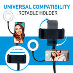 GRUNDIG SELFIE STUDIO RINGLAMP 2-IN-1 MET TAFELKLEM - Tuincentrum Lopik
