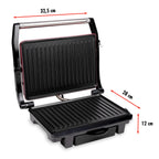 ALPINA CONTACTGRILL 1000W - ELEKTRISCHE GRILL VOOR PANINI EN VLEES - Tuincentrum Lopik