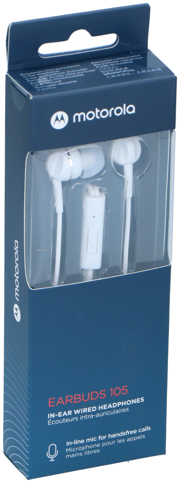 MOTOROLA SOUND IN-EAR OORDOPJES 105 WIT MET DRAAD - Tuincentrum Lopik