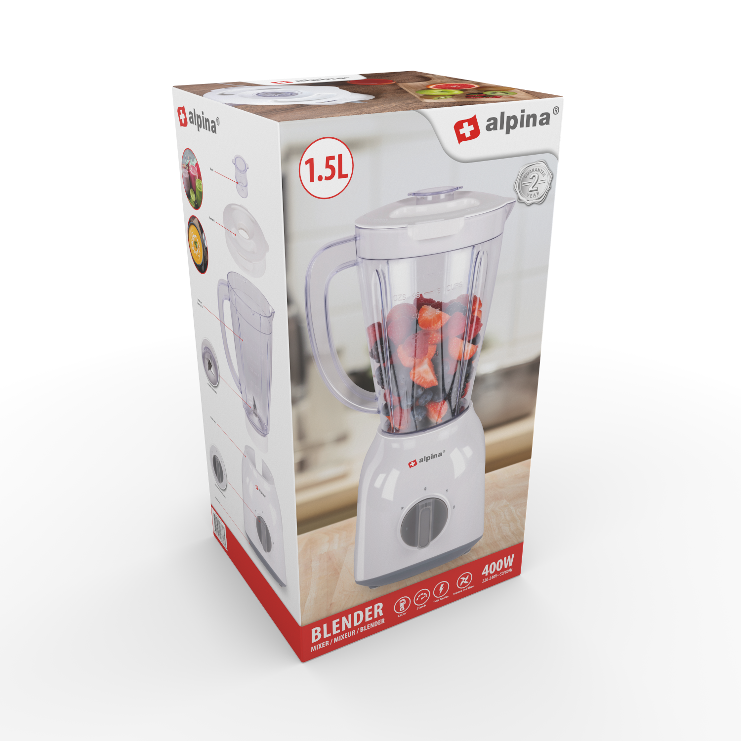 ALPINA BLENDER 1,5L 400W - Tuincentrum Lopik