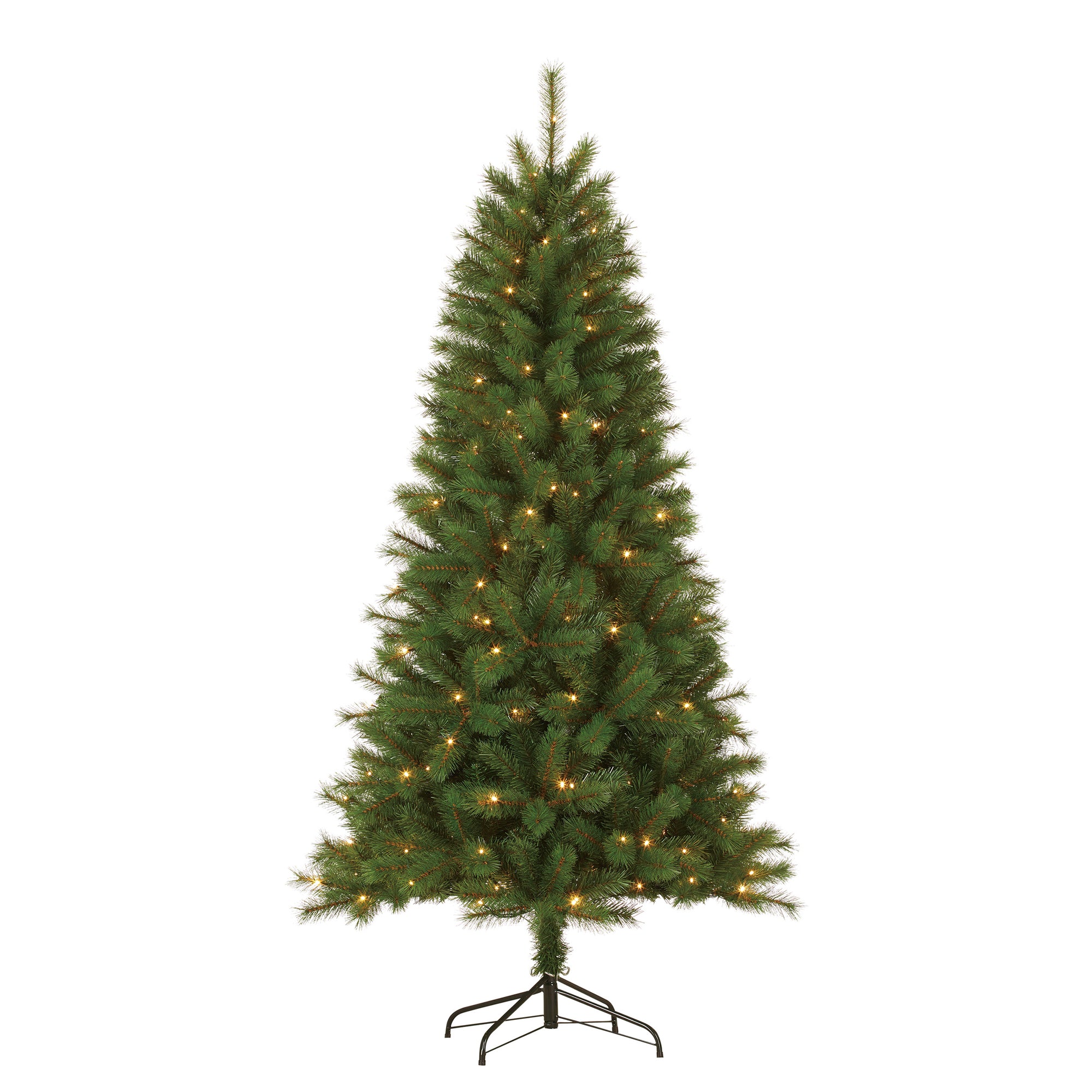 GIFTSOME KUNSTKERSTBOOM MET LED VERLICHTING 215CM 200 LEDS GROEN - Tuincentrum Lopik