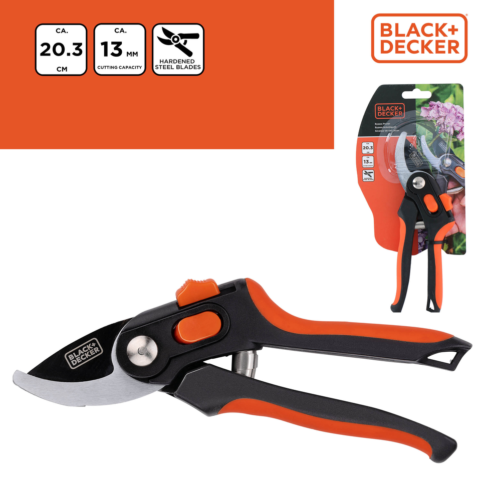 BLACK+DECKER BYPASS PRUNER 20,3CM - Tuincentrum Lopik