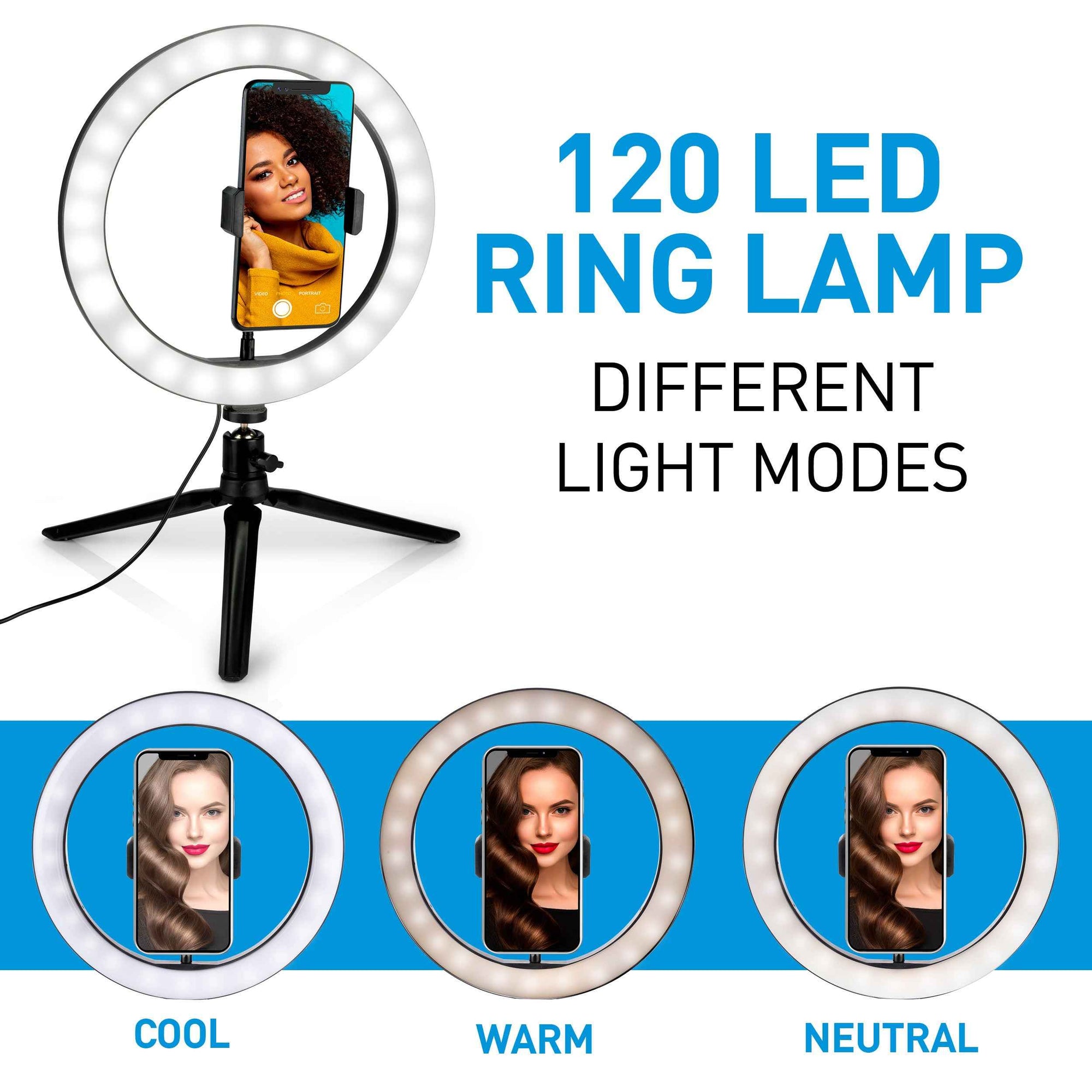 GRUNDIG SELFIE RINGLAMP Ø25CM 120 LEDS - Tuincentrum Lopik