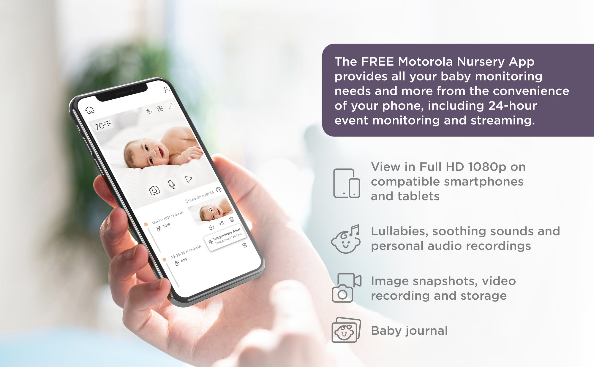 MOTOROLA VIDEO BABYFOON PIP1010 230V - Tuincentrum Lopik
