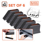 BLACK+DECKER CARGO BLOCKS 6 STUKS ANTI-SLIP LADING BLOKKEN AUTO ZWART - Tuincentrum Lopik