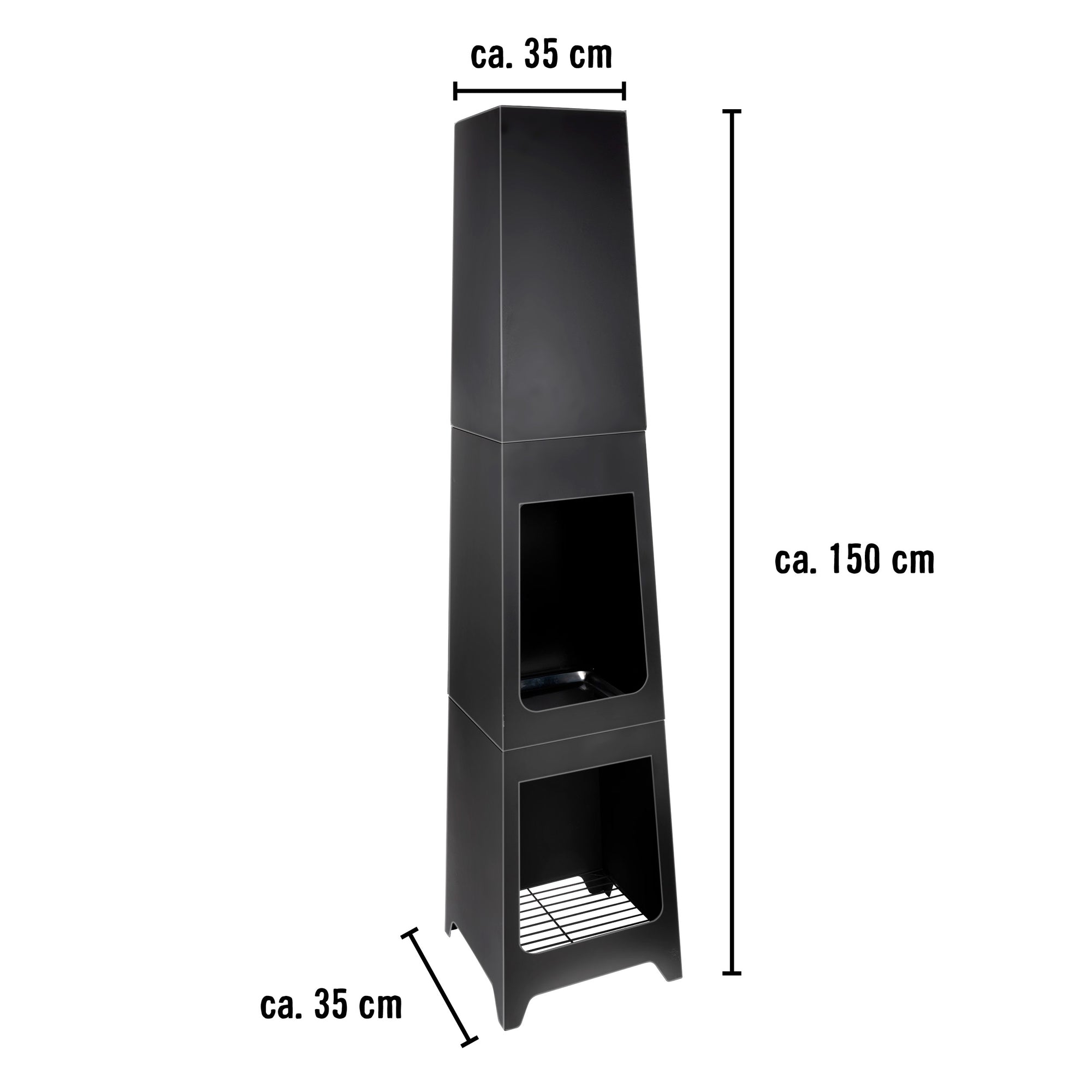 BBQ COLLECTION FIRE BASKET 36X36X150CM - Tuincentrum Lopik