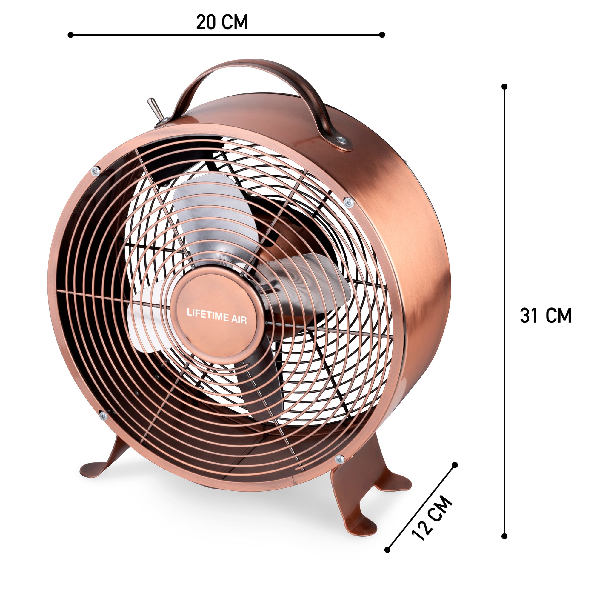 LIFETIME AIR TAFELVENTILATOR 20CM 20W 230V - Tuincentrum Lopik