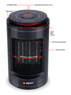 ALPINA PTC HEATER 1200W  KERAMISCHE VERWARMING MET OSCILLATIE - Tuincentrum Lopik