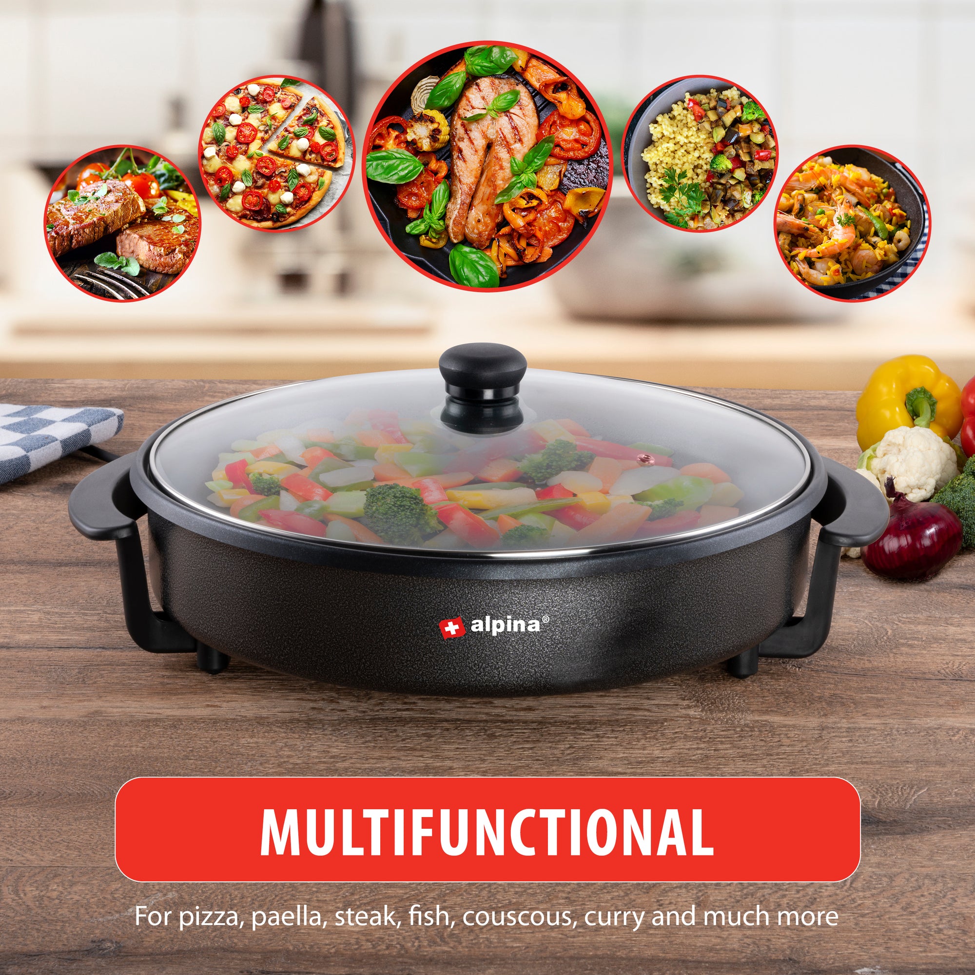 ALPINA PARTY PAN 230V Ø40CM - Tuincentrum Lopik