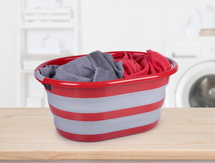 DIRT DEVIL LAUNDRY BASKET FOLDABLE PP/TPR - Tuincentrum Lopik
