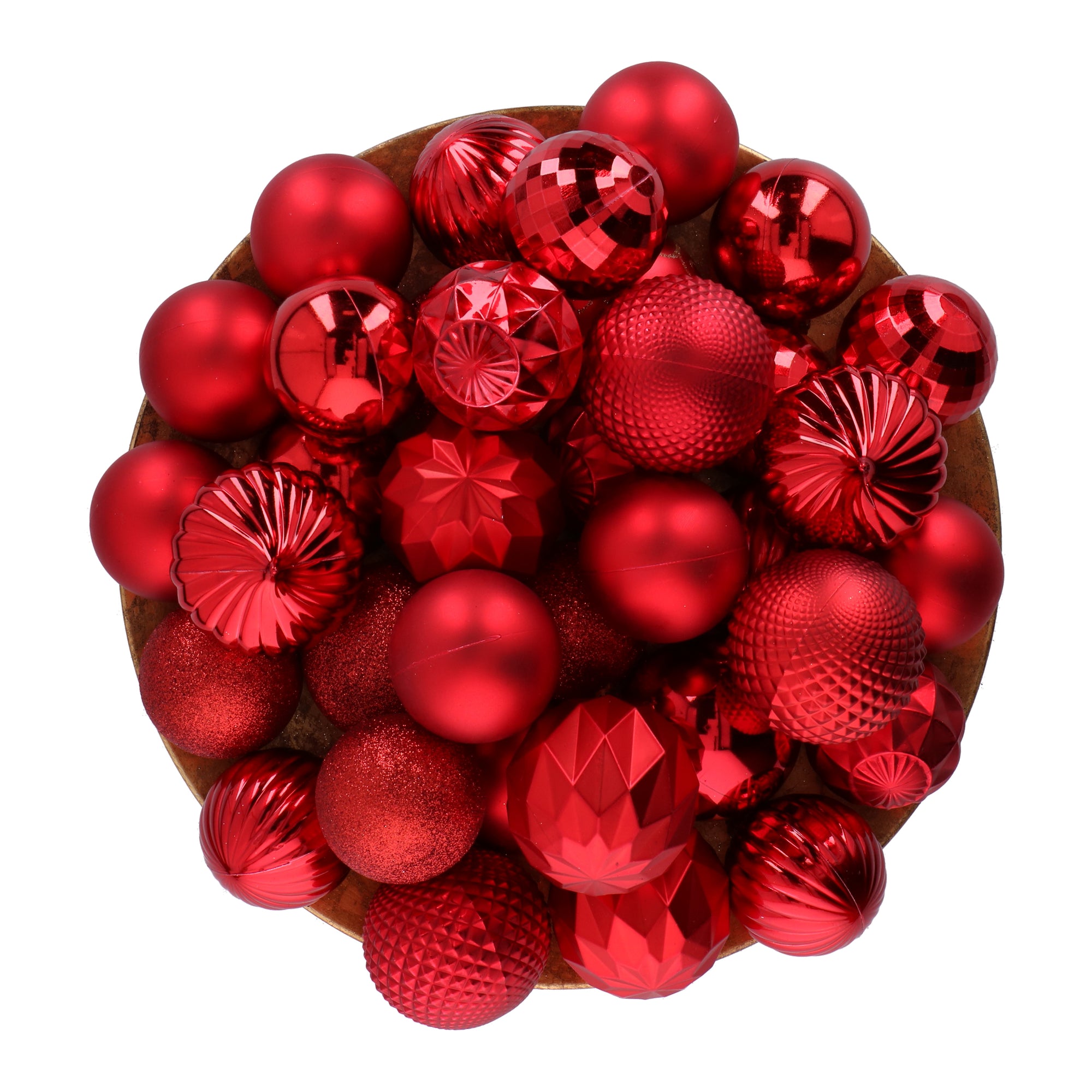 GIFTSOME KERSTBALLEN SET 60 STUKS ROOD - Tuincentrum Lopik