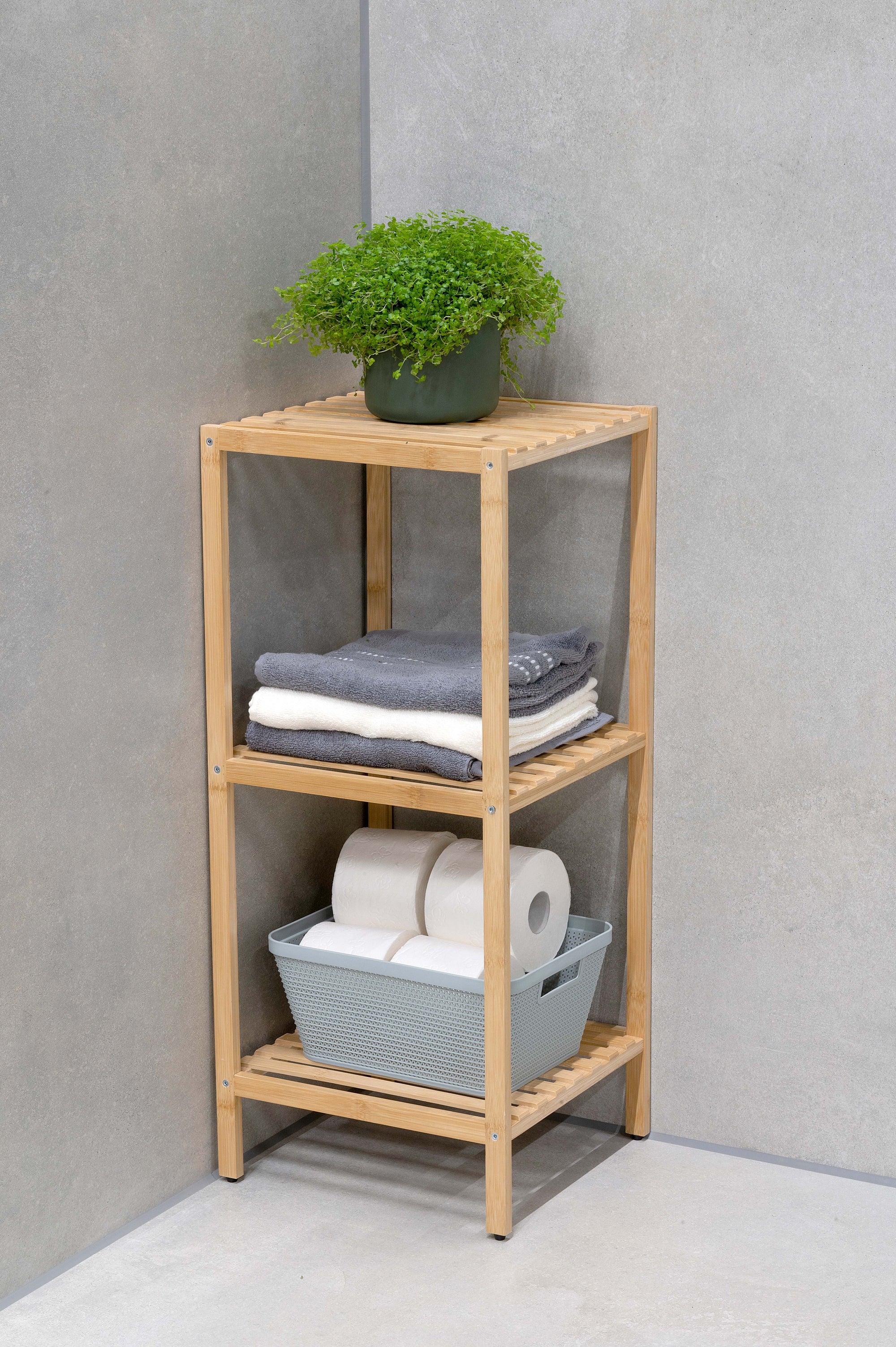 ALPINA BAMBOE BADKAMERREK 3 LAGEN 77.5CM - Tuincentrum Lopik
