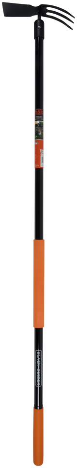 BLACK+DECKER CULTIVATOR HANDHAK FIBERGLAS HANDVAT 3 TANDEN STAAL - Tuincentrum Lopik