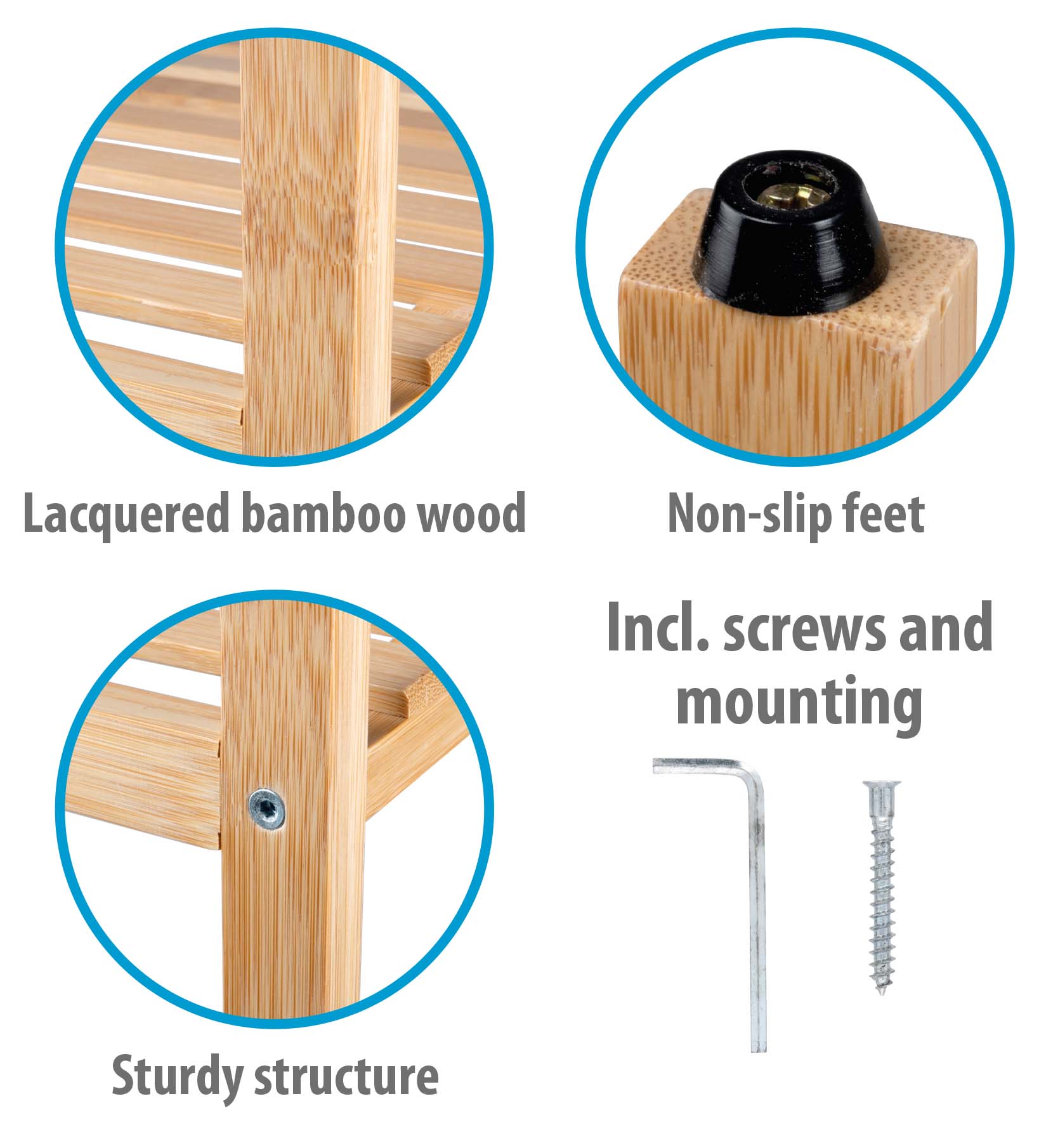 ALPINA BAMBOE BADKAMERREK 5 LAGEN 139CM - Tuincentrum Lopik