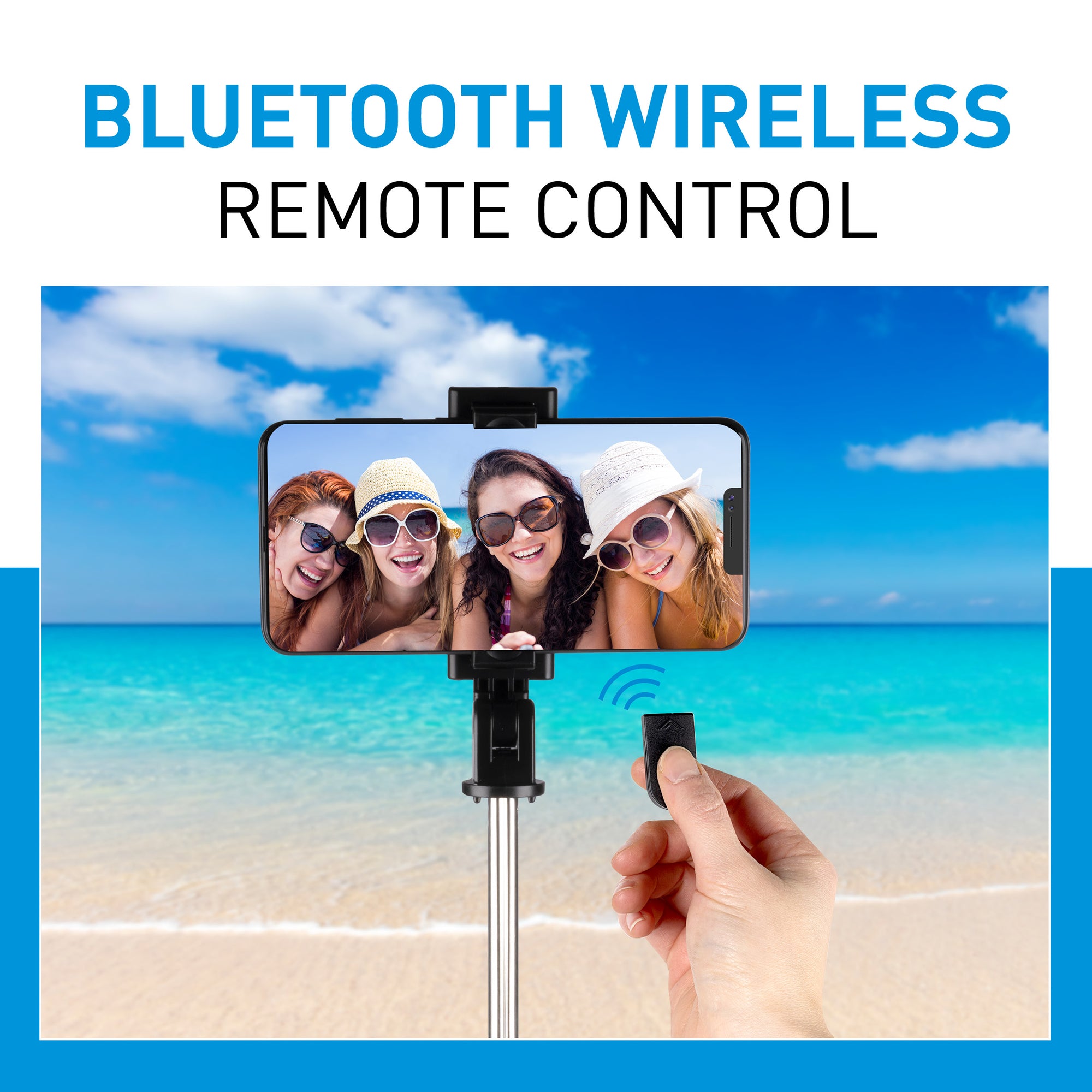 GRUNDIG SELFIESTICK 3-IN-1 MET STATIEF EN BLUETOOTH AFSTANDSBEDIENING - Tuincentrum Lopik
