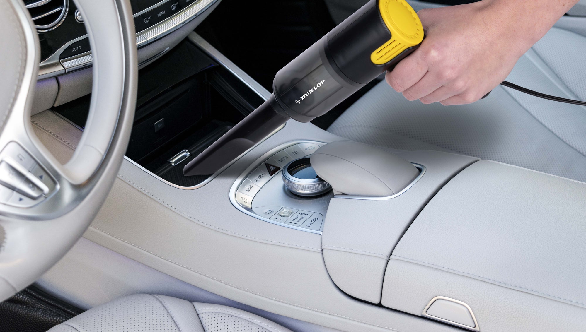 DUNLOP AUTOSTOFZUIGER 12V COMPACTE KRUIMELZUIGER - Tuincentrum Lopik