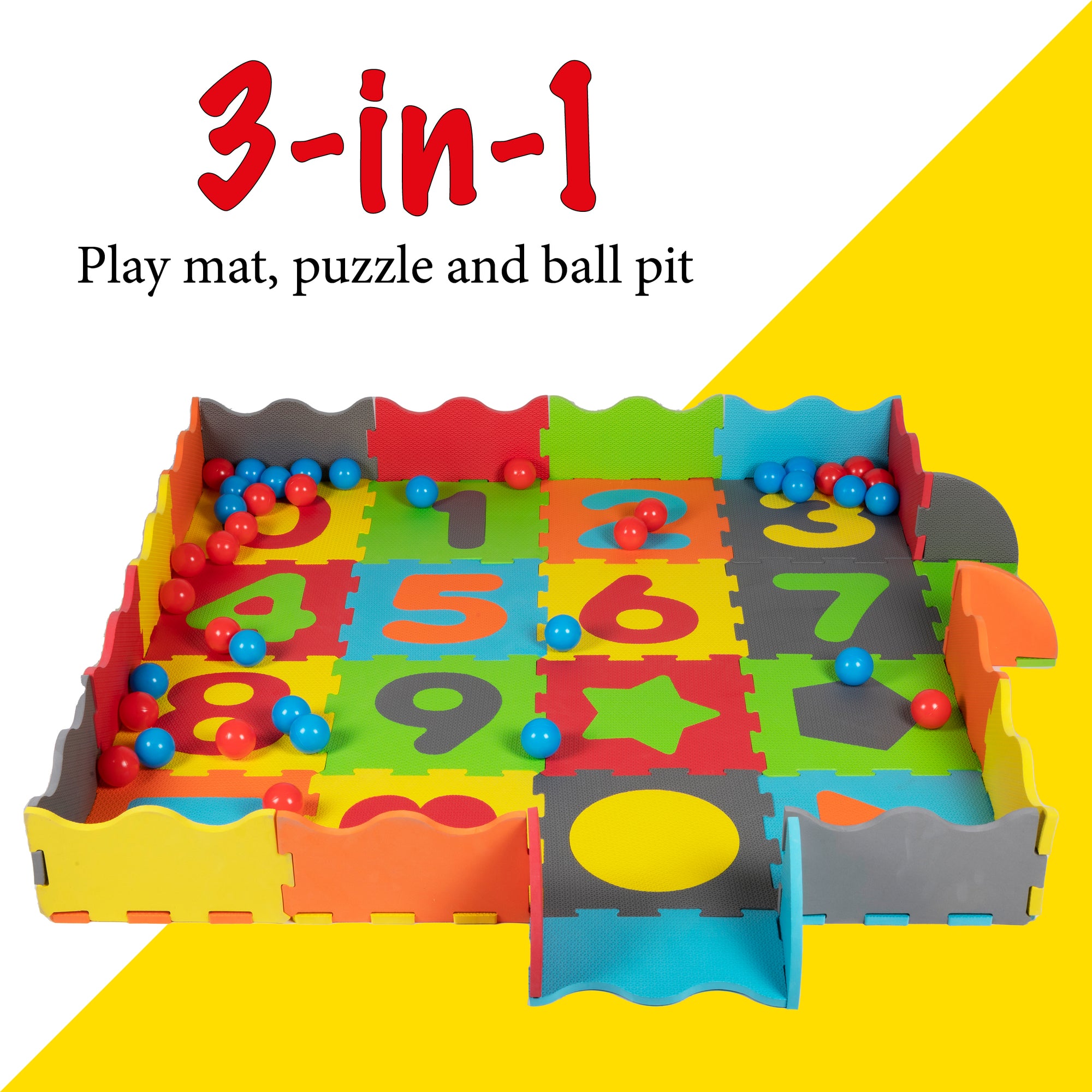 LET'S PLAY BALL PIT FOAM PLAYSET 93PCS - Tuincentrum Lopik