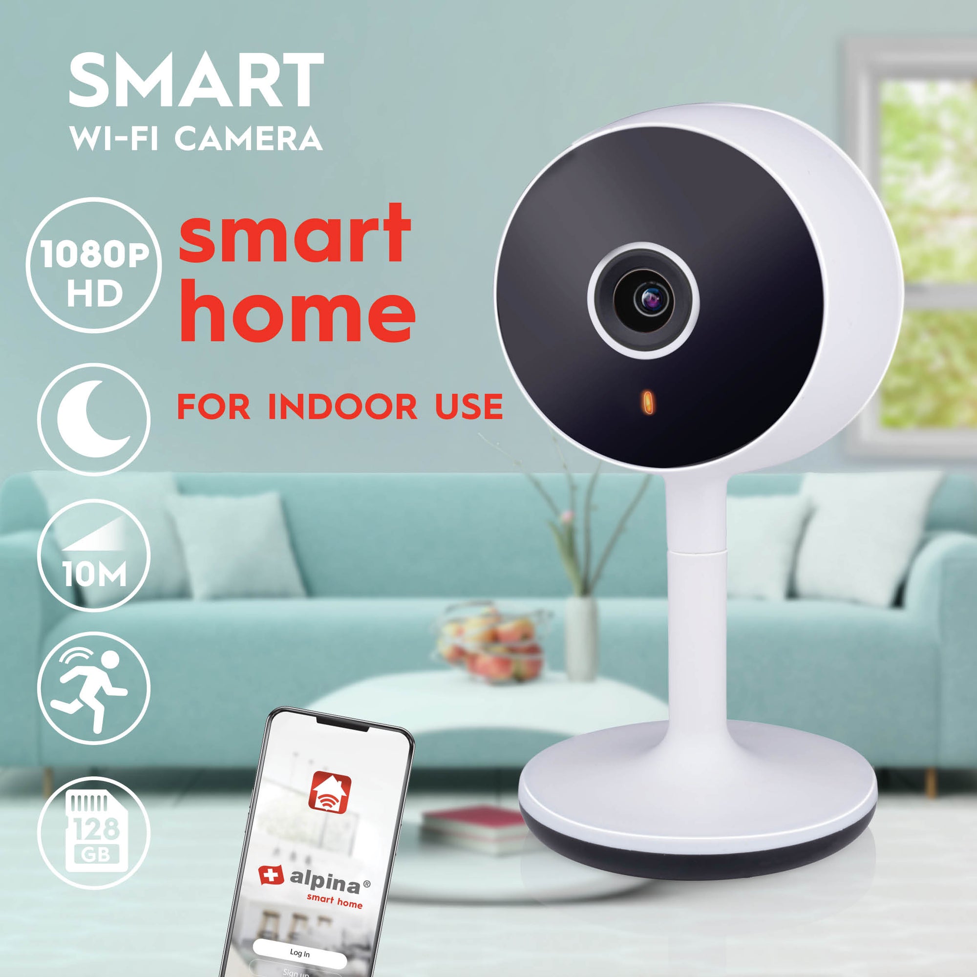 ALPINA SMART IP CAMERA 230V 1080P EU - Tuincentrum Lopik