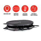 ALPINA RACLETTE GRILL GOURMET 8 PERSONEN - Tuincentrum Lopik