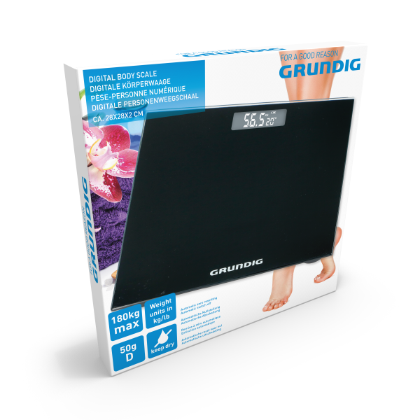 GRUNDIG DIGITALE PERSONENWEEGSCHAAL ZWART - Tuincentrum Lopik