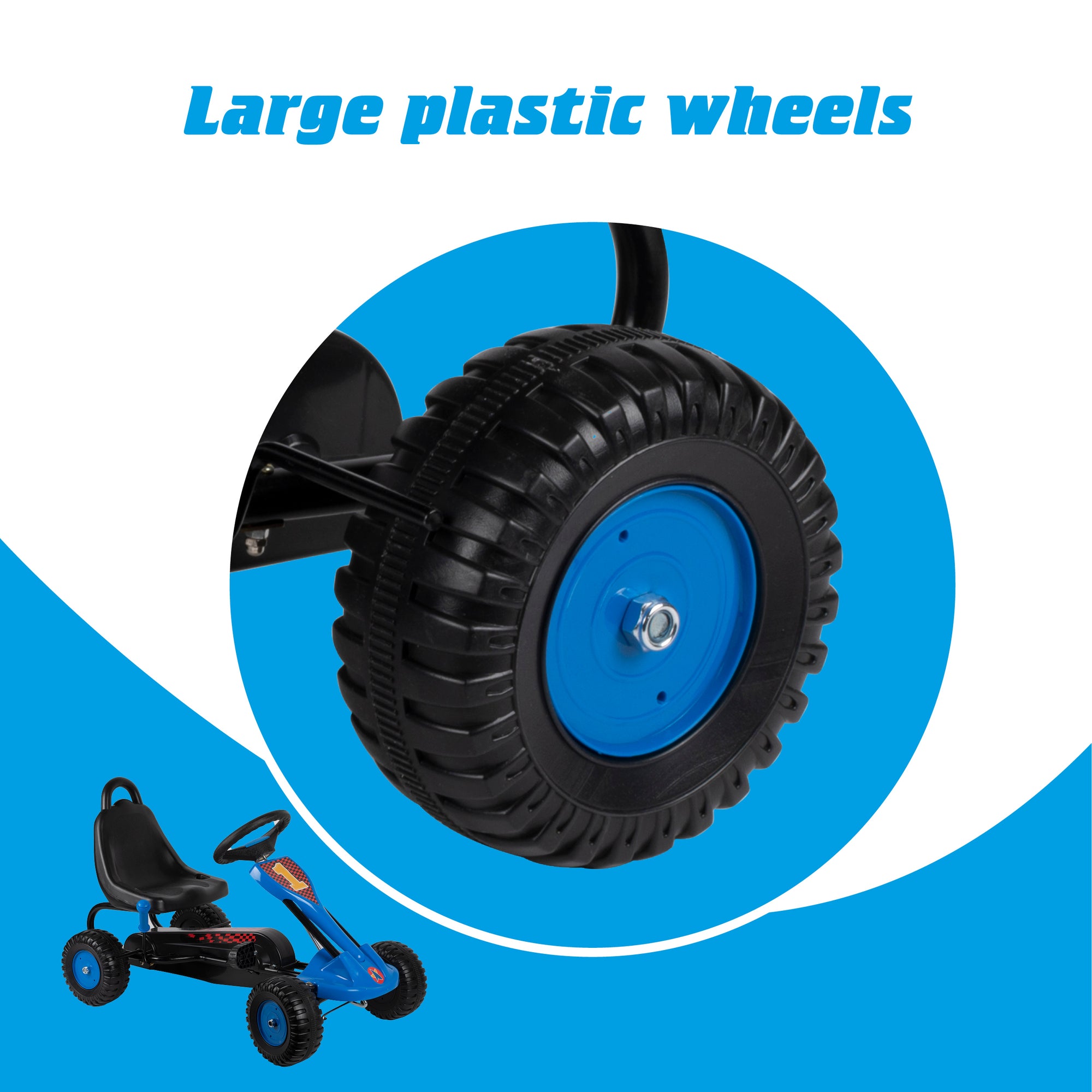 EDDY TOYS GO-KART SKELTER BLAUW 86X51X56CM - Tuincentrum Lopik
