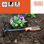 BLACK+DECKER CULTIVATOR HANDSCHOFFEL STAAL 30CM ERGONOMISCH HANDVAT - Tuincentrum Lopik