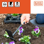 BLACK+DECKER CULTIVATOR HANDSCHOFFEL STAAL 30CM ERGONOMISCH HANDVAT - Tuincentrum Lopik