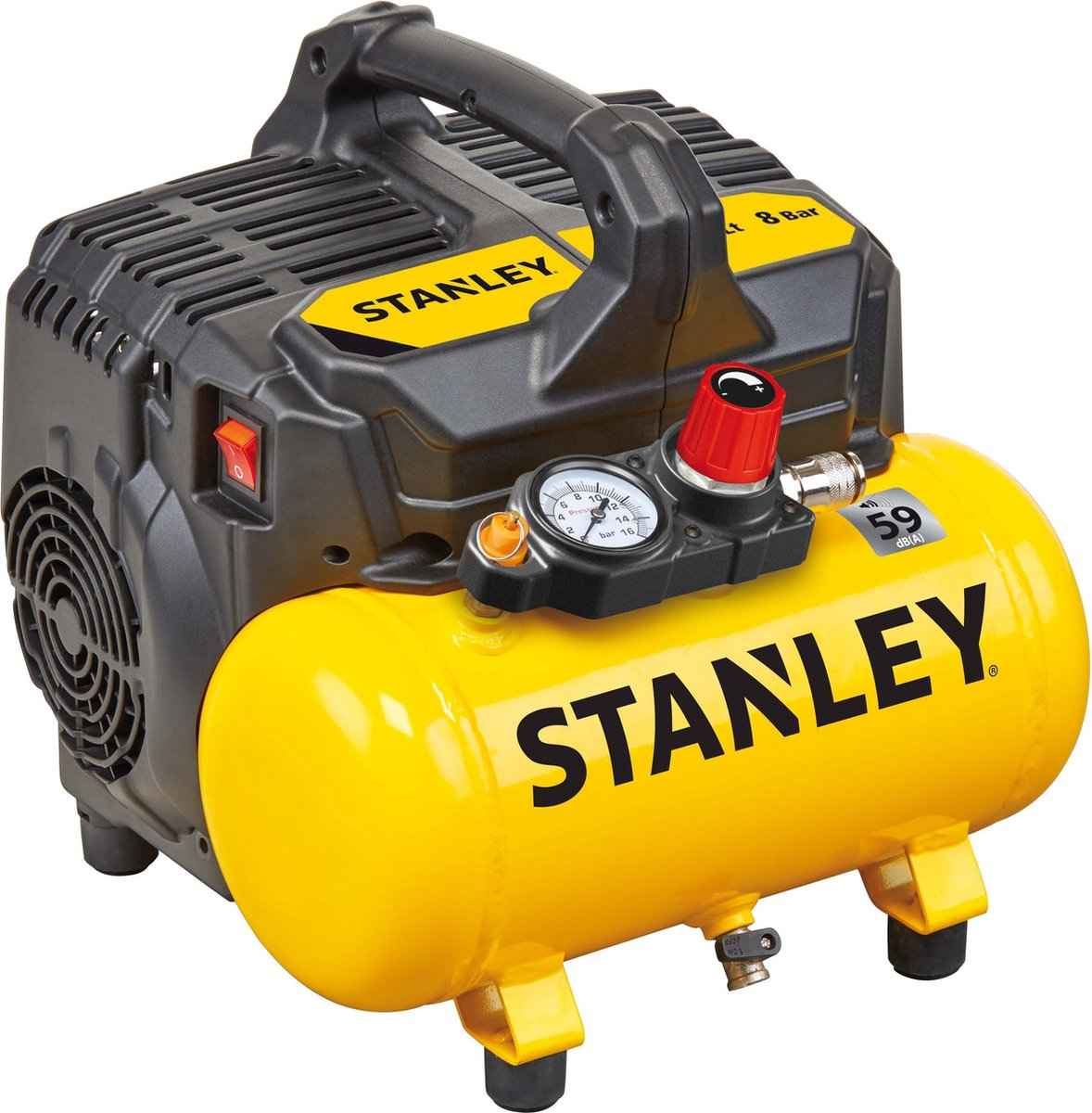 STANLEY LUCHTCOMPRESSOR DST 100/8/6 230V 6L 8BAR - Tuincentrum Lopik