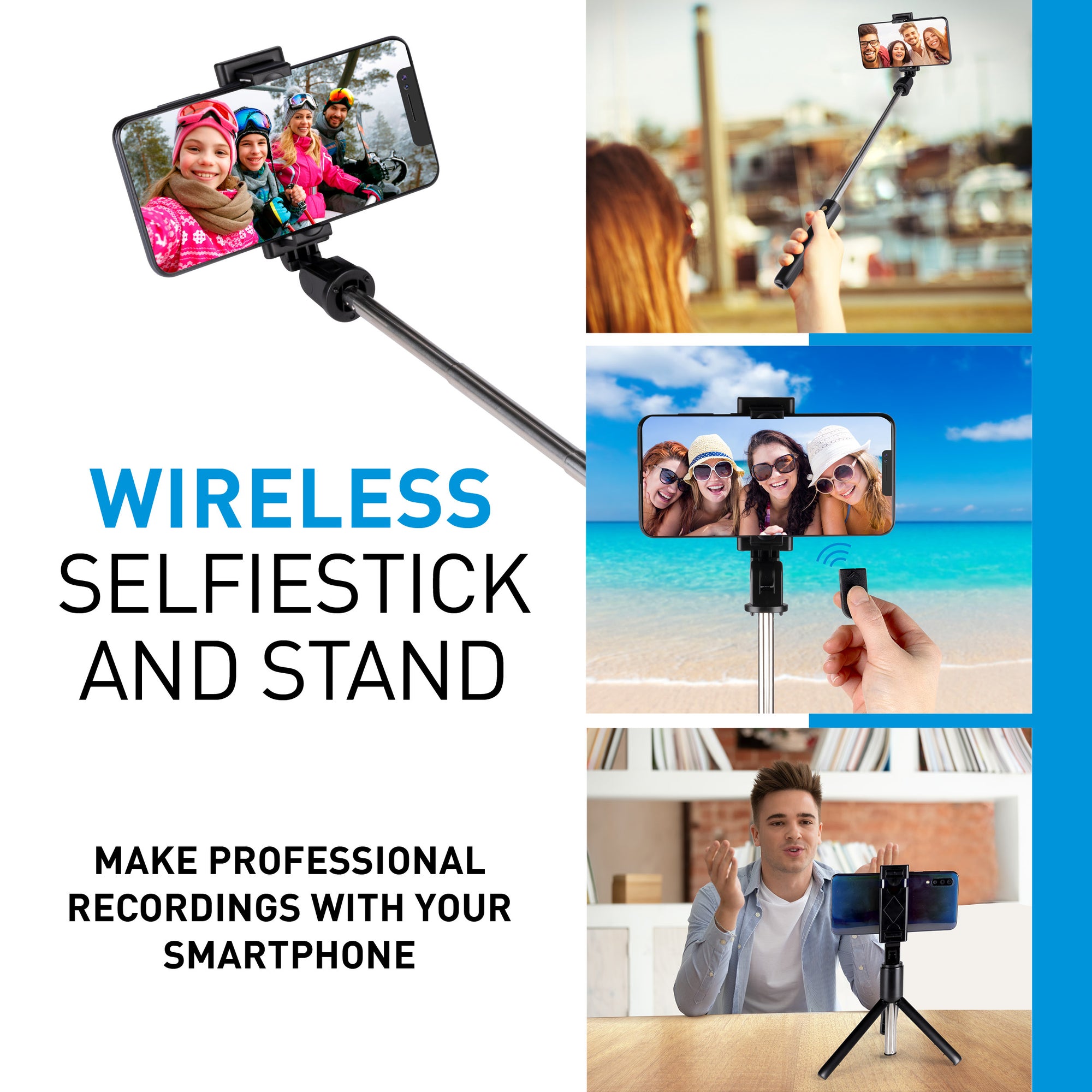 GRUNDIG SELFIESTICK MET BLUETOOTH EN TRIPOD 3-IN-1 - Tuincentrum Lopik
