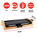 ALPINA TEPPANYAKI GRILL 2000W - ELEKTRISCHE GRILLPLAAT - Tuincentrum Lopik