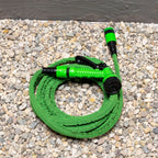 KINZO FLEXIBELE TUINSLANG ELASTISCH 5–10 METER GRIJS/GROEN - Tuincentrum Lopik