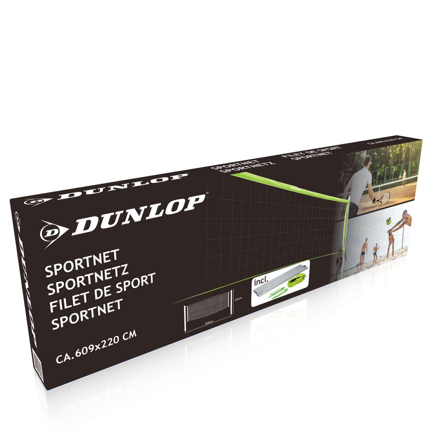 DUNLOP SPORTNET 609X220CM VOLLEYBALNET PROFESSIONEEL - Tuincentrum Lopik