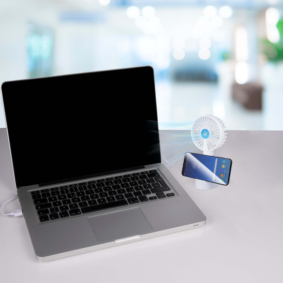 LIFETIME AIR HANDVENTILATOR MET USB EN WATERNEVEL 1200MAH - Tuincentrum Lopik