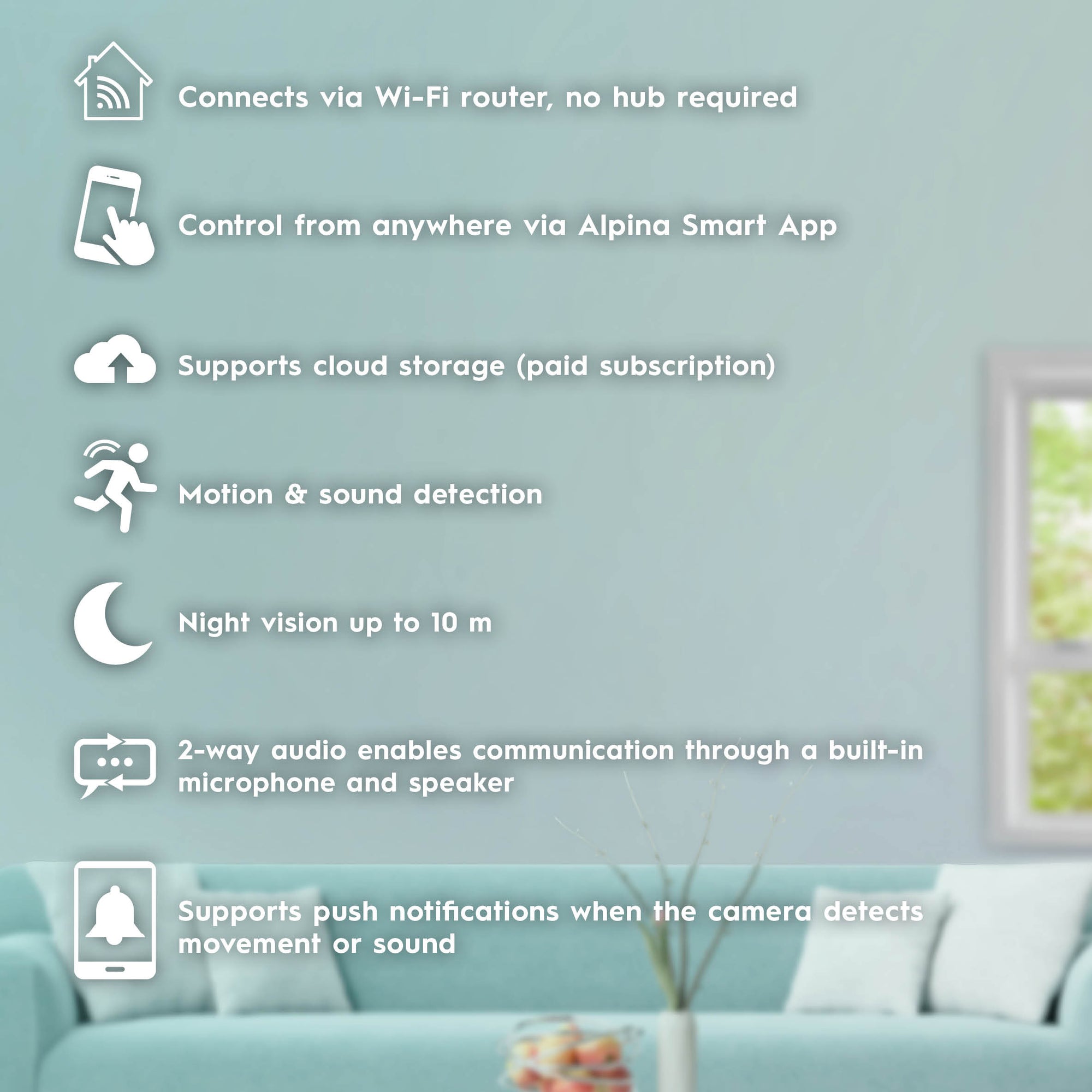 ALPINA SMART IP CAMERA 230V 1080P EU - Tuincentrum Lopik