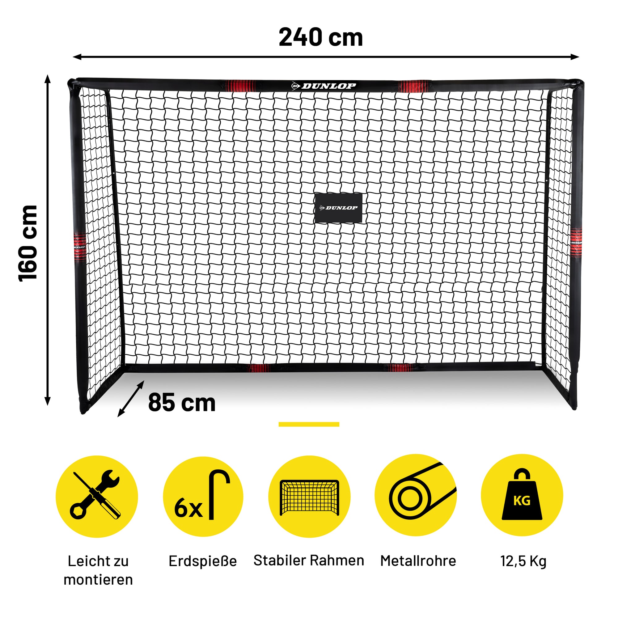 DUNLOP SOCCER GOAL 240 X 160 X 85CM - Tuincentrum Lopik