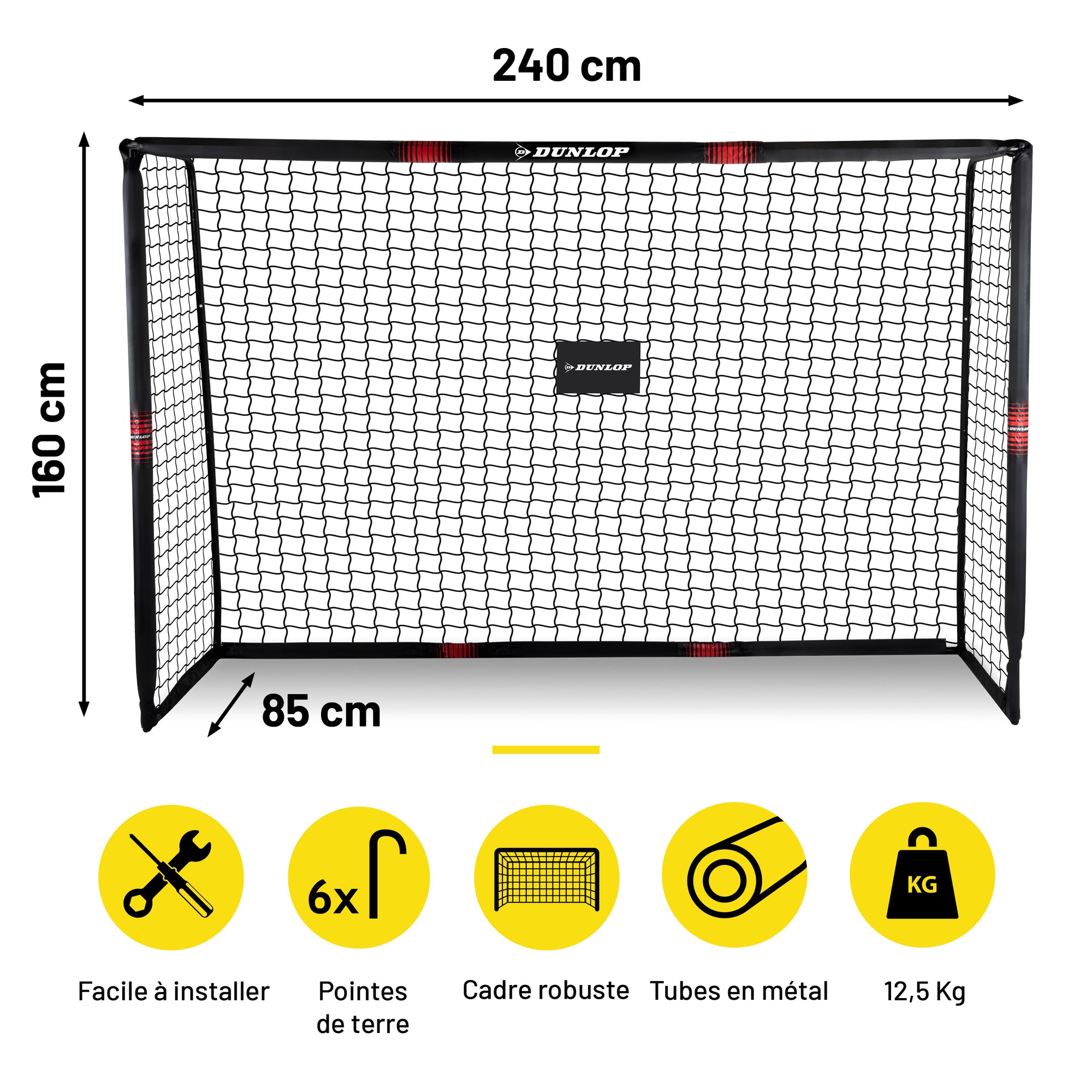 DUNLOP SOCCER GOAL 240 X 160 X 85CM - Tuincentrum Lopik