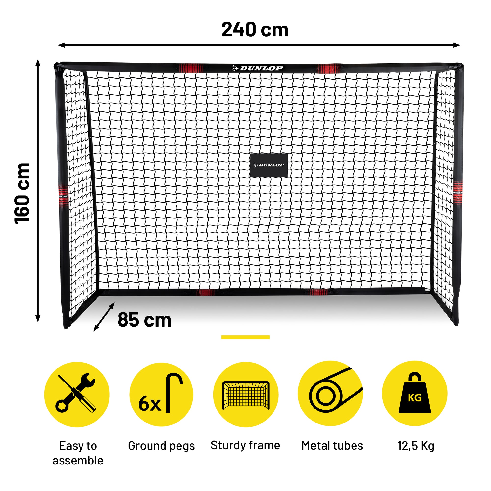 DUNLOP SOCCER GOAL 240 X 160 X 85CM - Tuincentrum Lopik