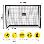 DUNLOP VOETBALDOEL 300 X 200 X 120 CM - Tuincentrum Lopik