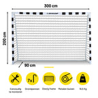 DUNLOP VOETBALDOEL 300 X 200 X 90 CM - Tuincentrum Lopik