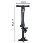 DUNLOP STAANDE FIETSPOMP 65CM MET MANOMETER - Tuincentrum Lopik