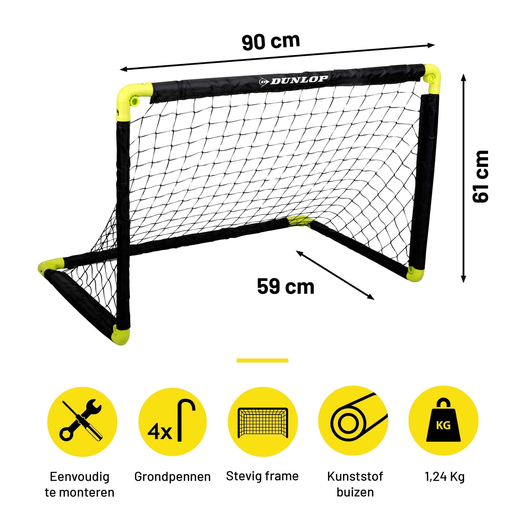 DUNLOP VOETBALDOEL 90X60,5X61CM - Tuincentrum Lopik