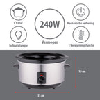 ALPINA SLOWCOOKER 3,5L 240W - Tuincentrum Lopik