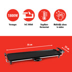 ALPINA TEPPANYAKI GRILLPLAAT 1800W 70X23CM - Tuincentrum Lopik