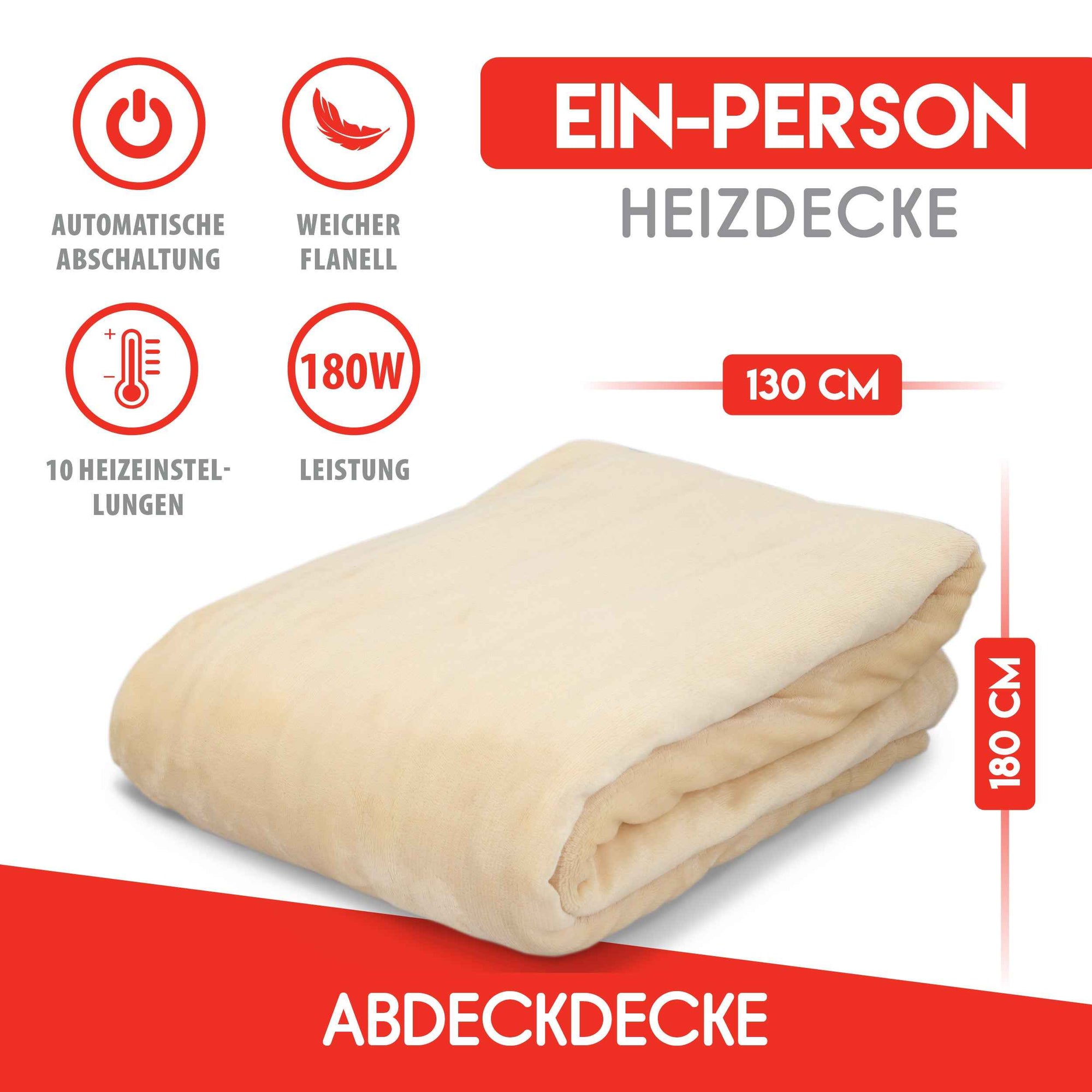 ALPINA ELEKTRISCHE DEKEN 180W IVOOR POLYESTER - Tuincentrum Lopik