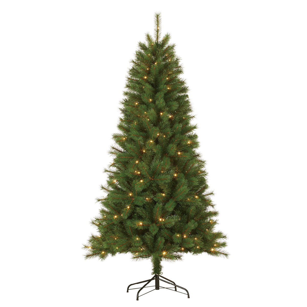 GIFTSOME KUNSTKERSTBOOM MET LED VERLICHTING 215CM 200 LEDS GROEN - Tuincentrum Lopik