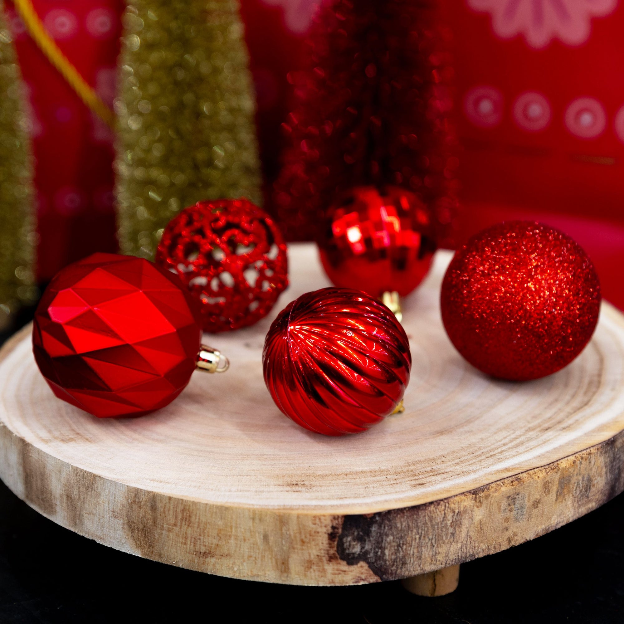 GIFTSOME KERSTBALLEN SET 60 STUKS ROOD - Tuincentrum Lopik
