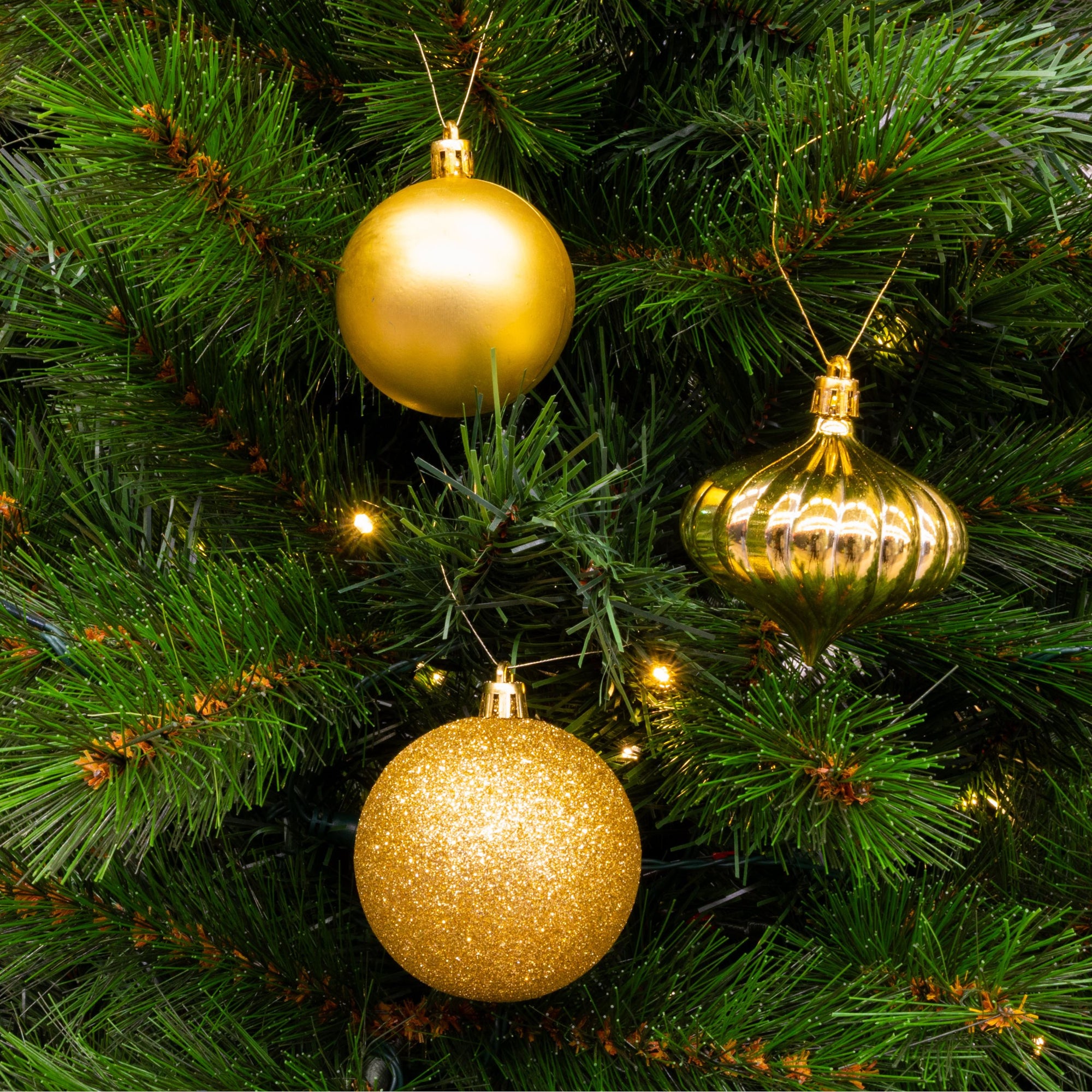 GIFTSOME KERSTBALLEN SET 60 STUKS GOUD - Tuincentrum Lopik